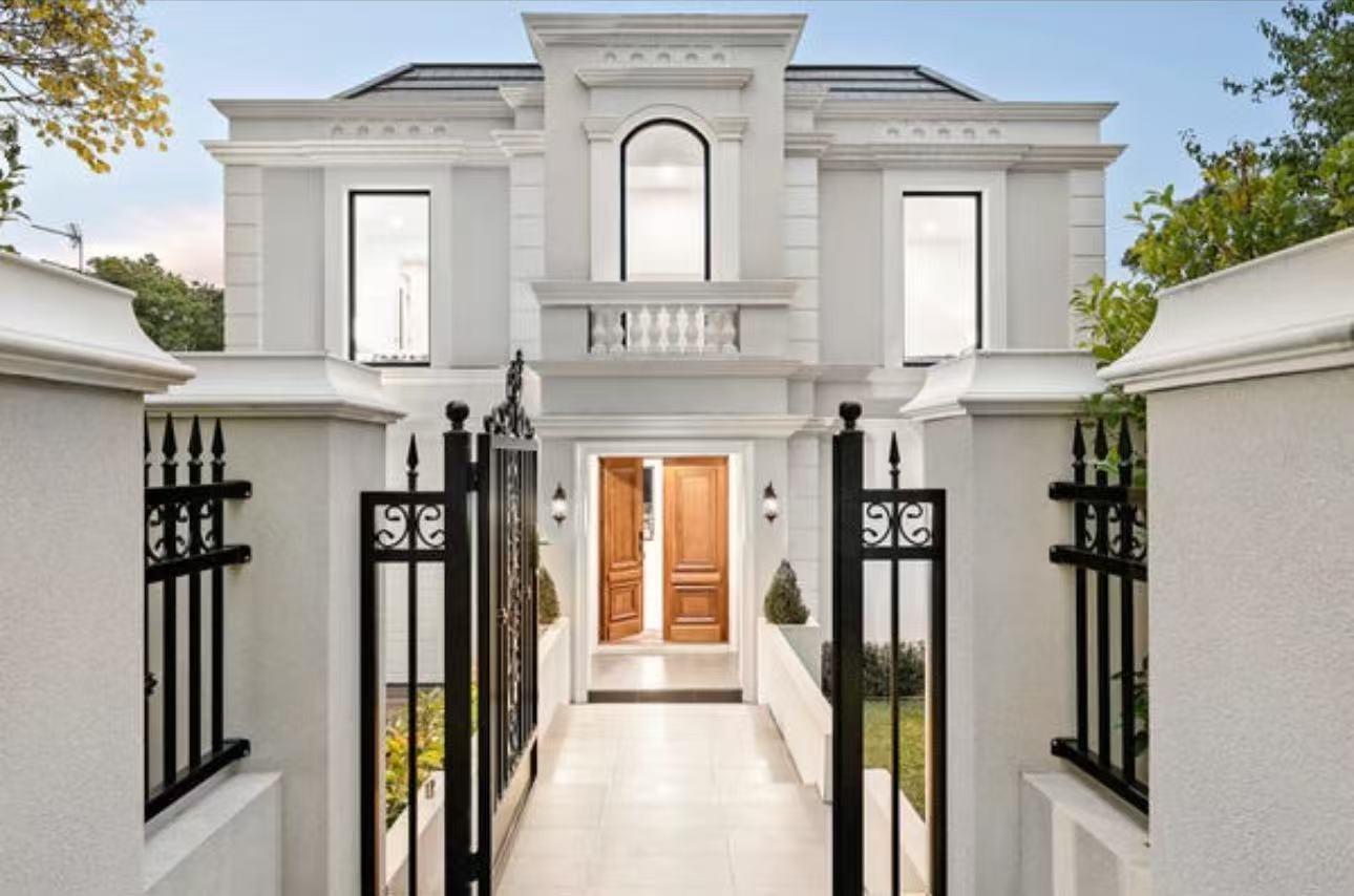 Modern home construction project