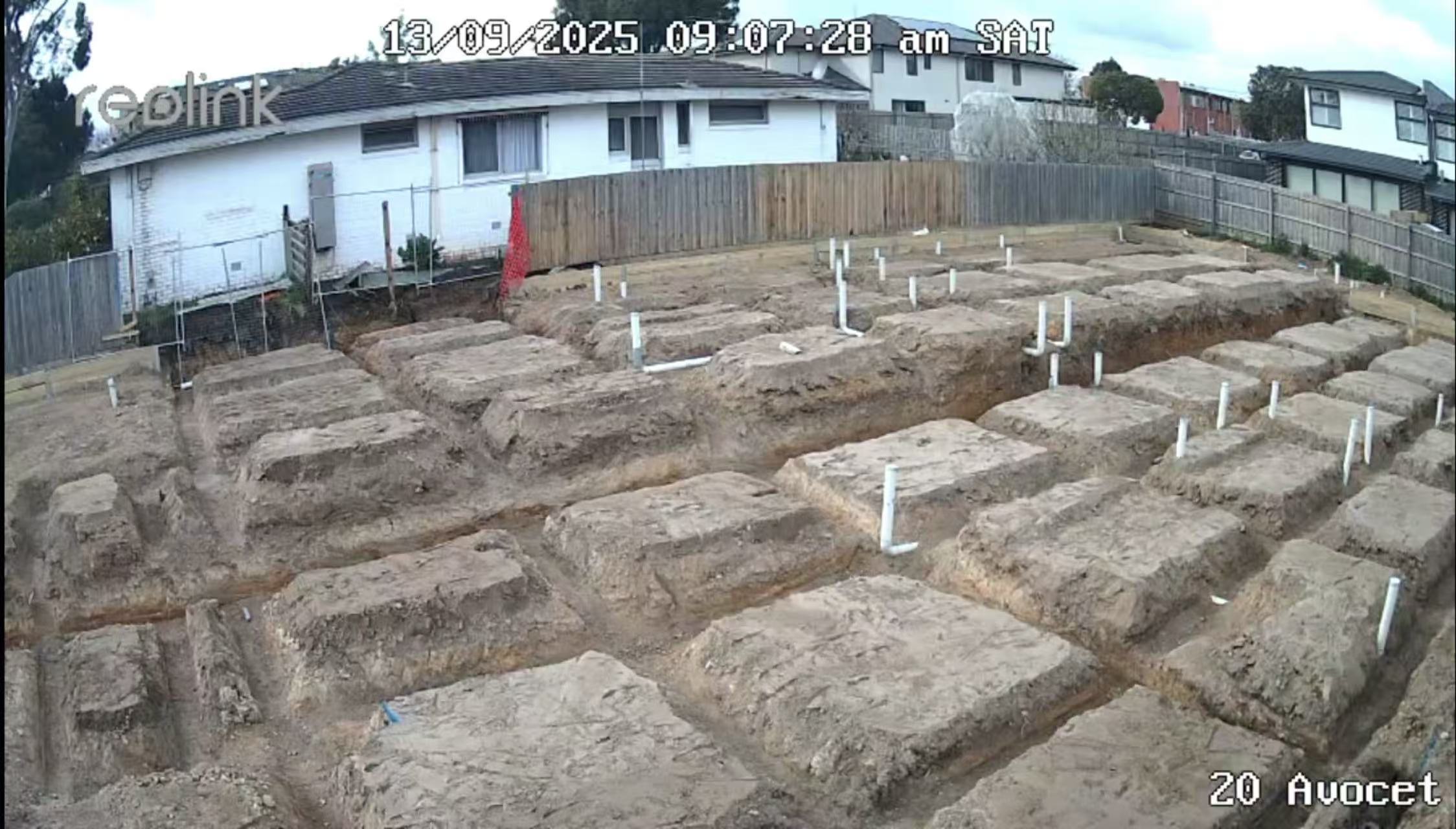 Landscaping work in progress